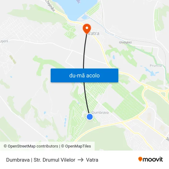 Harta de Dumbrava | Str. Drumul Vilelor către Vatra