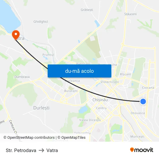 Harta de Str. Petrodava către Vatra