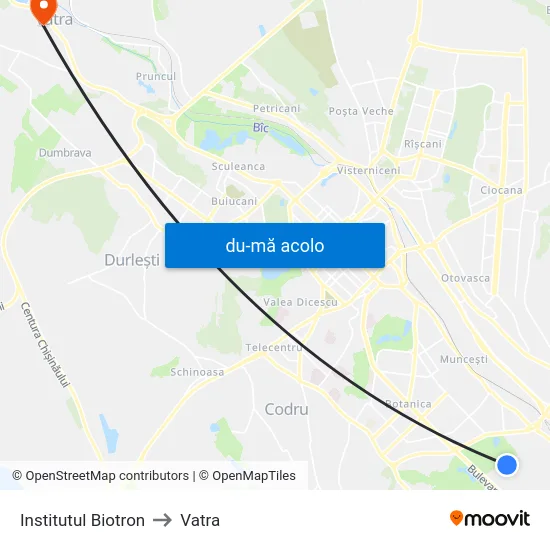 Harta de Institutul Biotron către Vatra