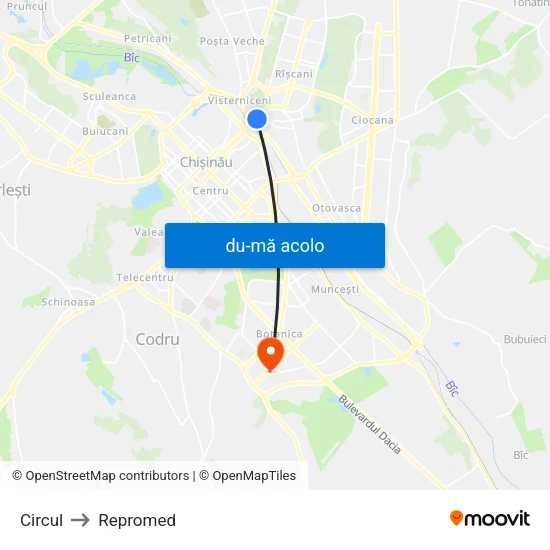 Harta de Circul către Repromed