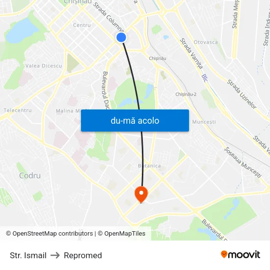 Harta de Str. Ismail către Repromed