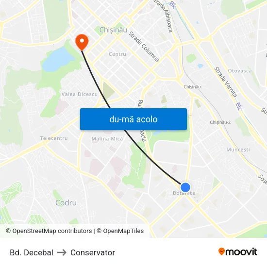 Harta de Bd. Decebal către Conservator