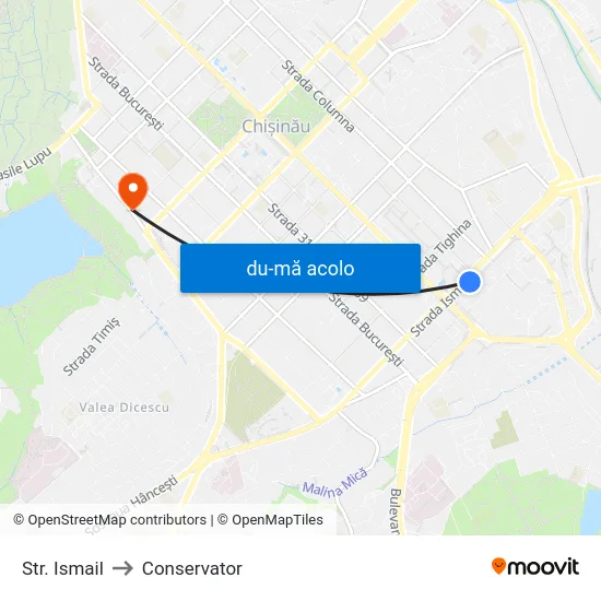 Harta de Str. Ismail către Conservator