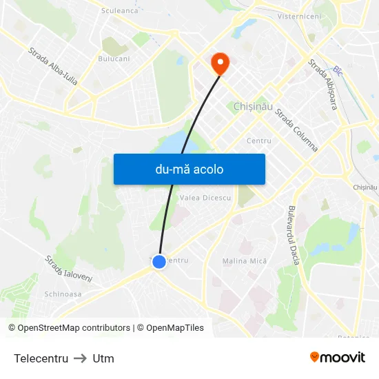 Harta de Telecentru către Utm