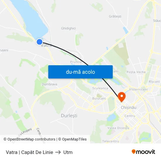 Harta de Vatra | Capăt De Linie către Utm