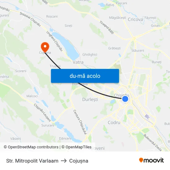 Harta de Str. Mitropolit Varlaam către Cojușna