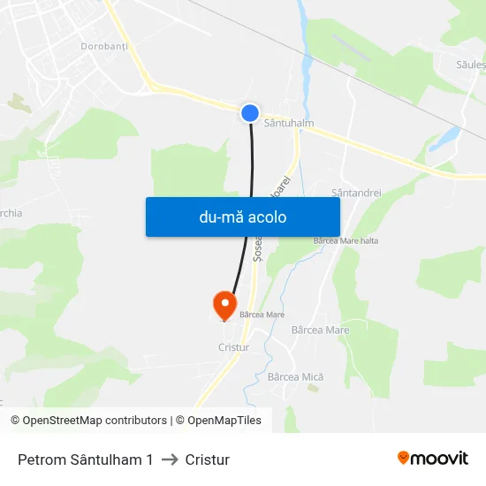 Harta de Petrom Sântulham 1 către Cristur