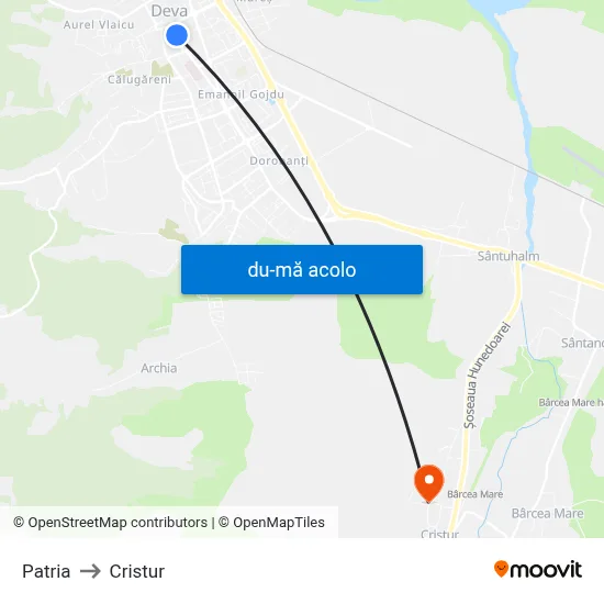 Harta de Patria către Cristur