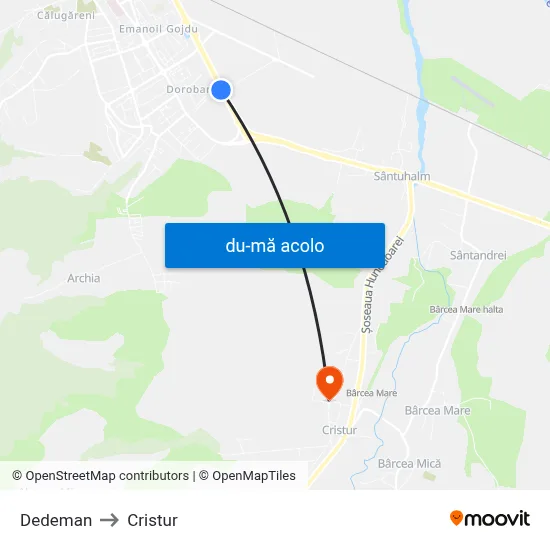 Harta de Dedeman către Cristur