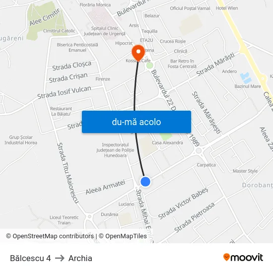 Harta de Bălcescu 4 către Archia