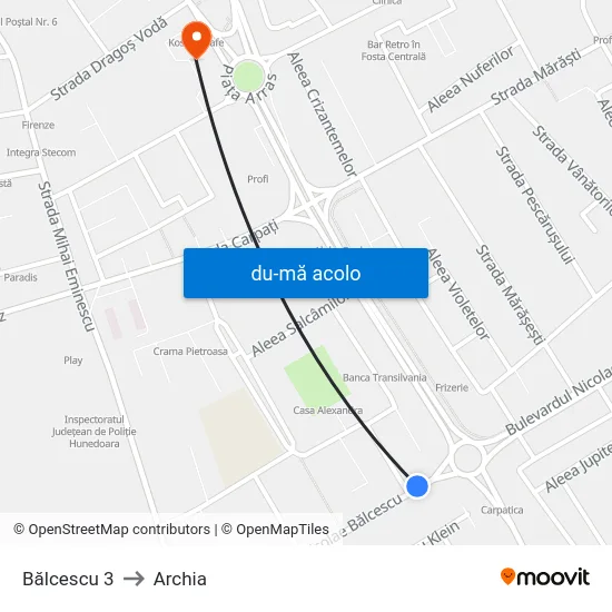 Harta de Bălcescu 3 către Archia