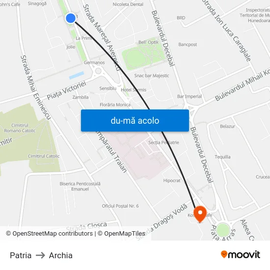 Harta de Patria către Archia