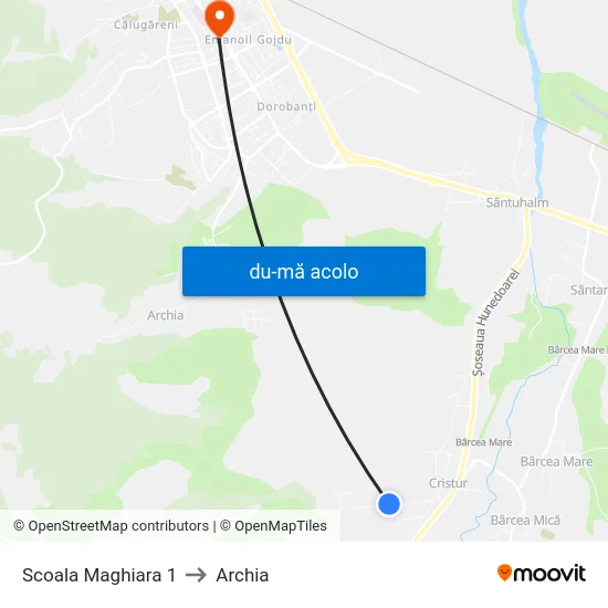 Harta de Scoala Maghiara 1 către Archia