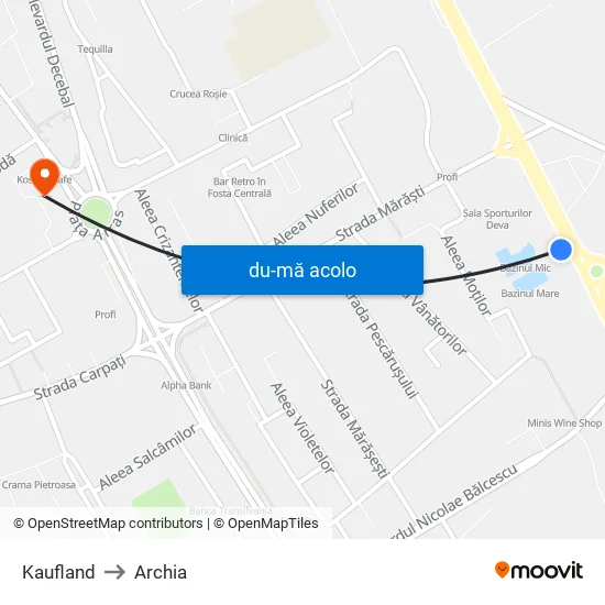 Harta de Kaufland către Archia