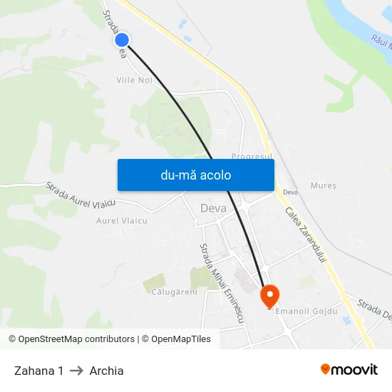 Harta de Zahana 1 către Archia