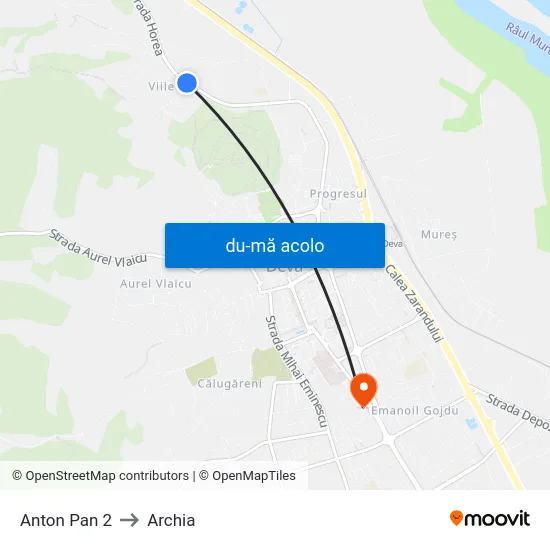 Harta de Anton Pan 2 către Archia