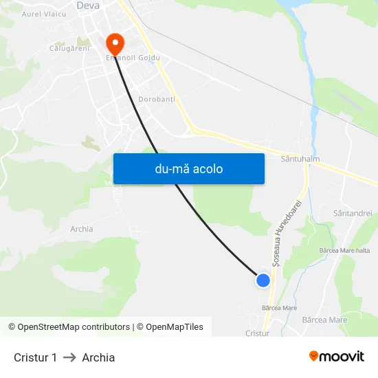 Harta de Cristur 1 către Archia
