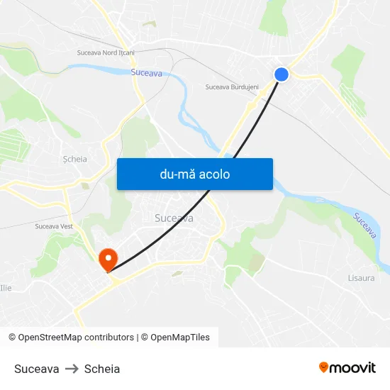 Harta de Suceava către Scheia