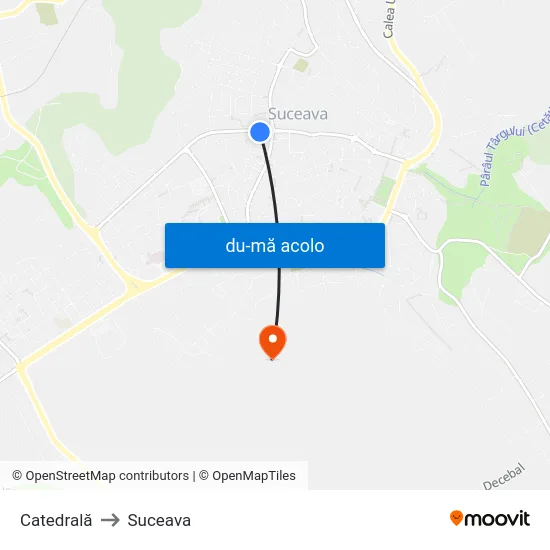 Harta de Catedrală către Suceava