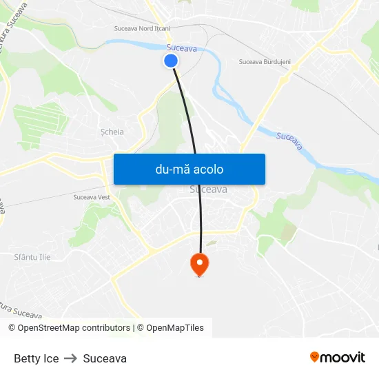 Harta de Betty Ice către Suceava