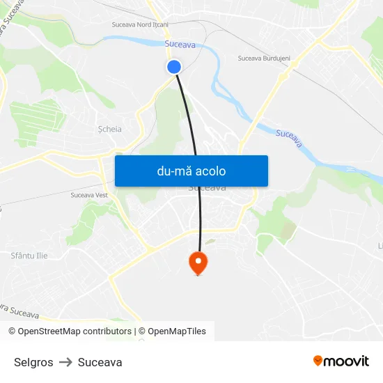 Harta de Selgros către Suceava