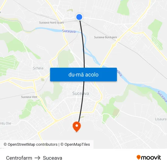 Harta de Centrofarm către Suceava