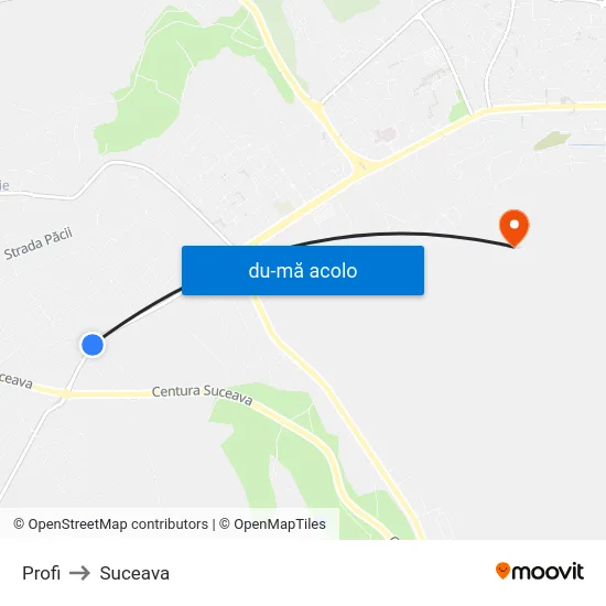 Harta de Profi către Suceava