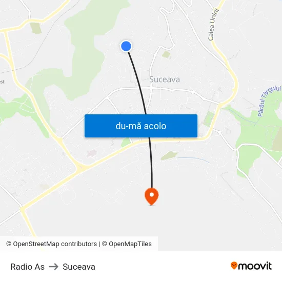 Harta de Radio As către Suceava