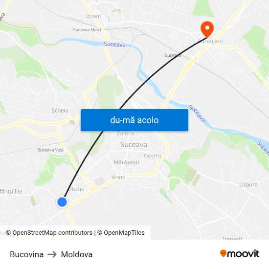 Harta de Bucovina către Moldova