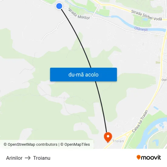 Harta de Arinilor către Troianu