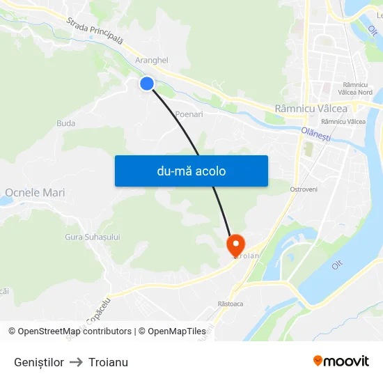 Harta de Geniștilor către Troianu