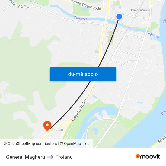 Harta de General Magheru către Troianu