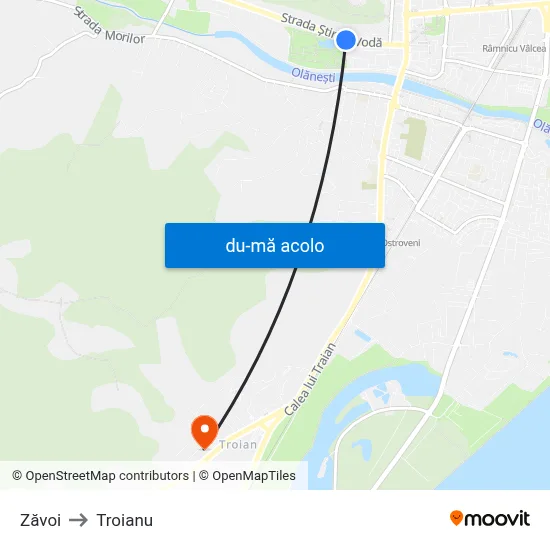 Harta de Zăvoi către Troianu