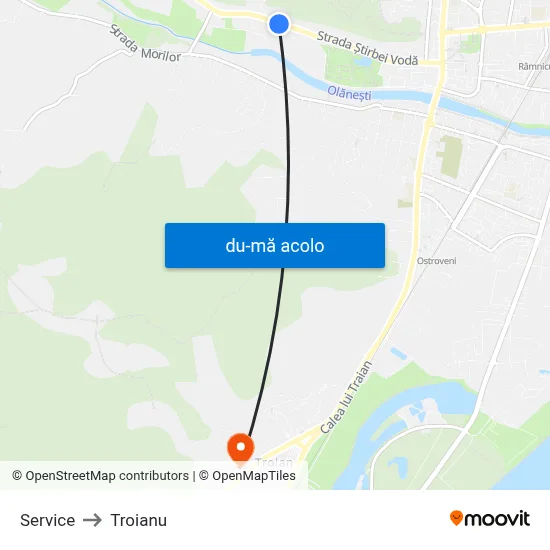 Harta de Service către Troianu