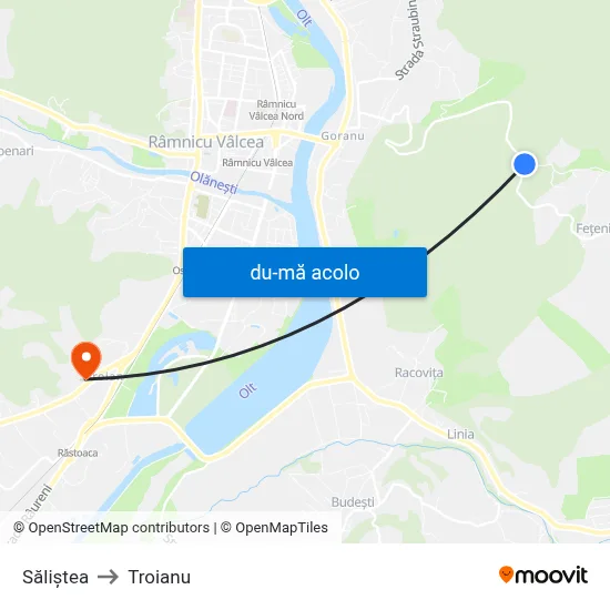 Harta de Săliștea către Troianu