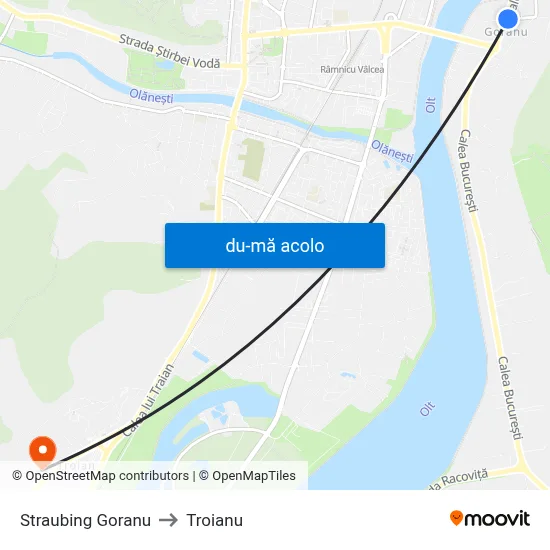 Harta de Straubing Goranu către Troianu