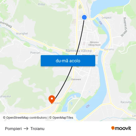 Harta de Pompieri către Troianu