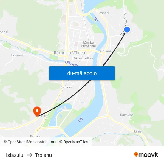 Harta de Islazului către Troianu