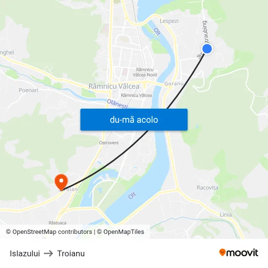 Harta de Islazului către Troianu