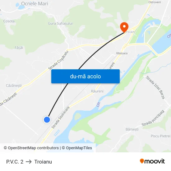 Harta de P.V.C. 2 către Troianu