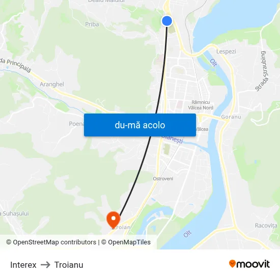 Harta de Interex către Troianu