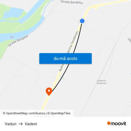 Harta de Vaduri către Vadeni