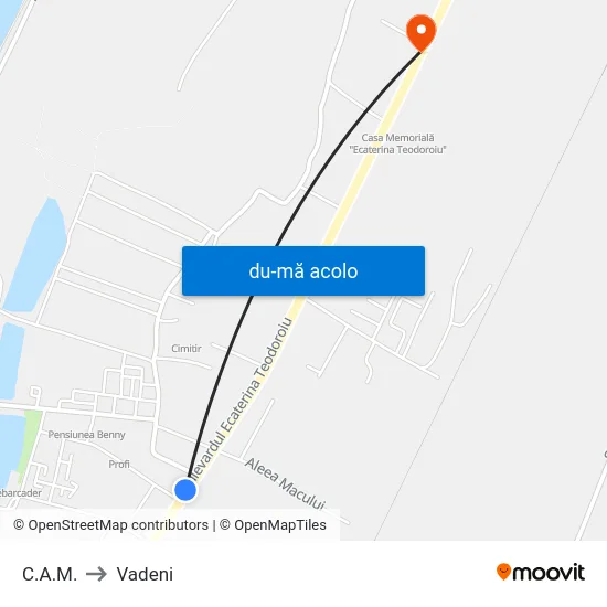 Harta de C.A.M. către Vadeni