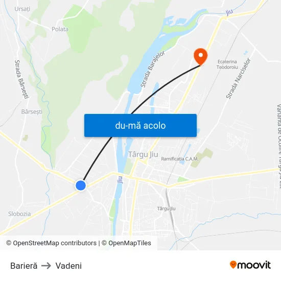 Harta de Barieră către Vadeni