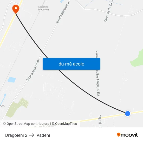 Harta de Dragoieni 2 către Vadeni