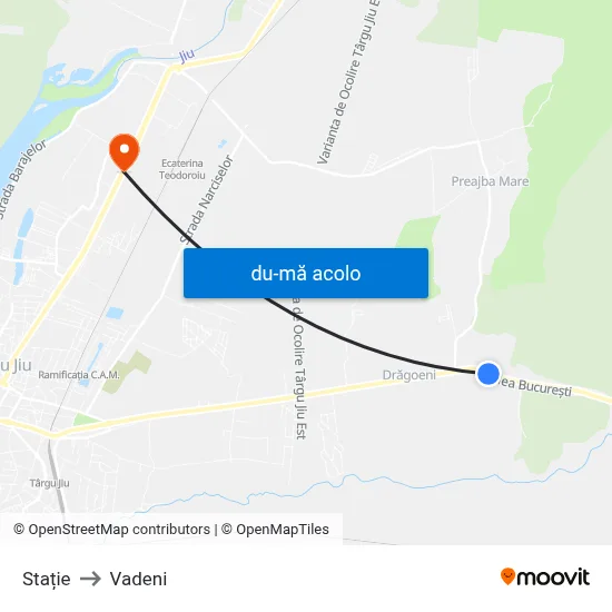 Harta de Stație către Vadeni