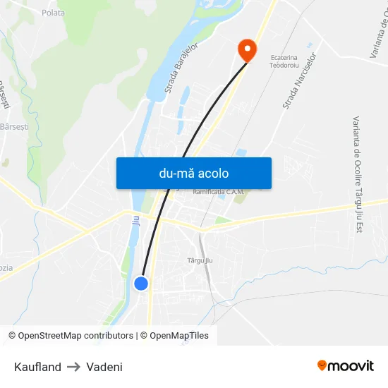 Harta de Kaufland către Vadeni