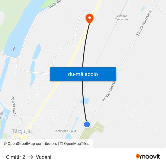 Harta de Cimitir 2 către Vadeni