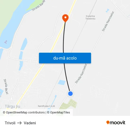 Harta de Trivoli către Vadeni