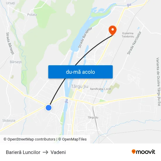 Harta de Barieră Luncilor către Vadeni